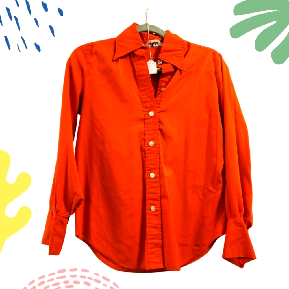 Vintage Western Red Button Down